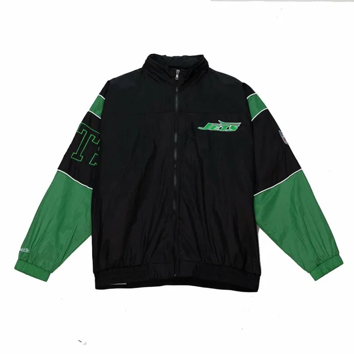 Men039s Jackets and Outerwear Mitchell and Ness Authentic Sideline Jacket New York Jets