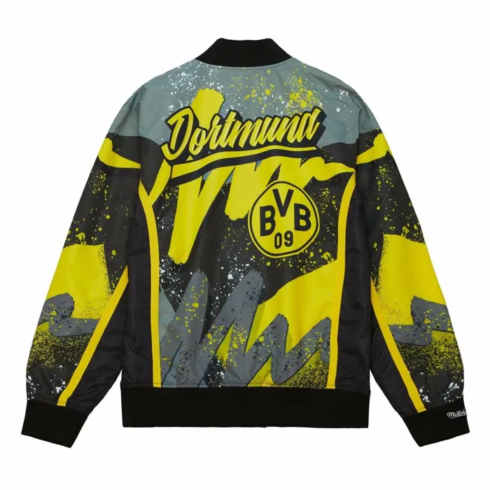 Men039s Jackets and Outerwear Mitchell and Ness Borussia Dortmund Warmup Jacket Men039s Jackets and Outerwear Mitchell and Ness Borussia Dortmund Warmup Jacket