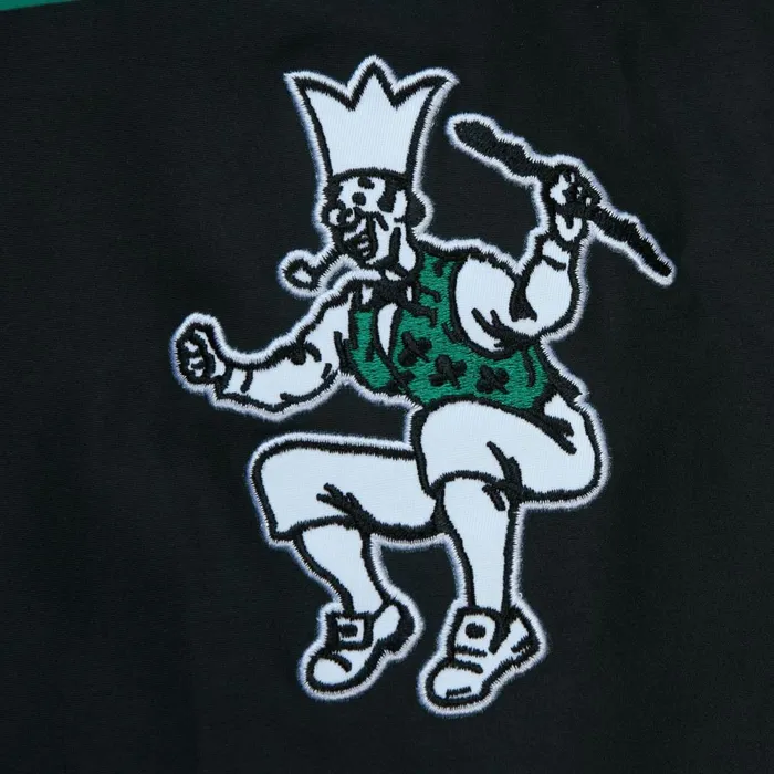 Men039s Jackets and Outerwear Mitchell and Ness Exploded Logo Warm Up Jacket Boston Celtics Men039s Jackets and Outerwear Mitchell and Ness Exploded Logo Warm Up Jacket Boston Celtics