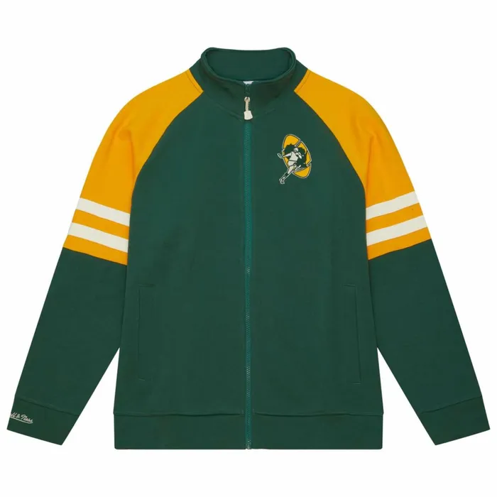 Men039s Jackets and Outerwear Mitchell and Ness MVP 20 Track Jacket Green Bay Packers Men039s Jackets and Outerwear Mitchell and Ness MVP 20 Track Jacket Green Bay Packers