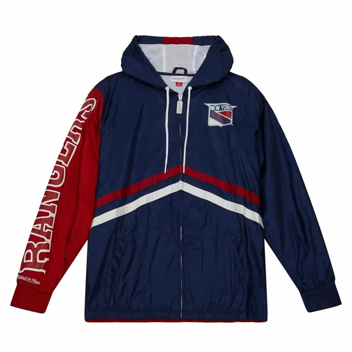 Men039s Jackets and Outerwear Mitchell and Ness Undeniable Full Zip Windbreaker New York Rangers Men039s Jackets and Outerwear Mitchell and Ness Undeniable Full Zip Windbreaker New York Rangers