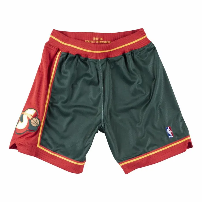 Men039s NBA Authentic Mitchell and Ness Authentic Shorts Seattle SuperSonics Road 199596 Men039s NBA Authentic Mitchell and Ness Authentic Shorts Seattle SuperSonics Road 199596