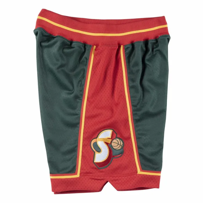 Men039s NBA Authentic Mitchell and Ness Authentic Shorts Seattle SuperSonics Road 199596 Men039s NBA Authentic Mitchell and Ness Authentic Shorts Seattle SuperSonics Road 199596