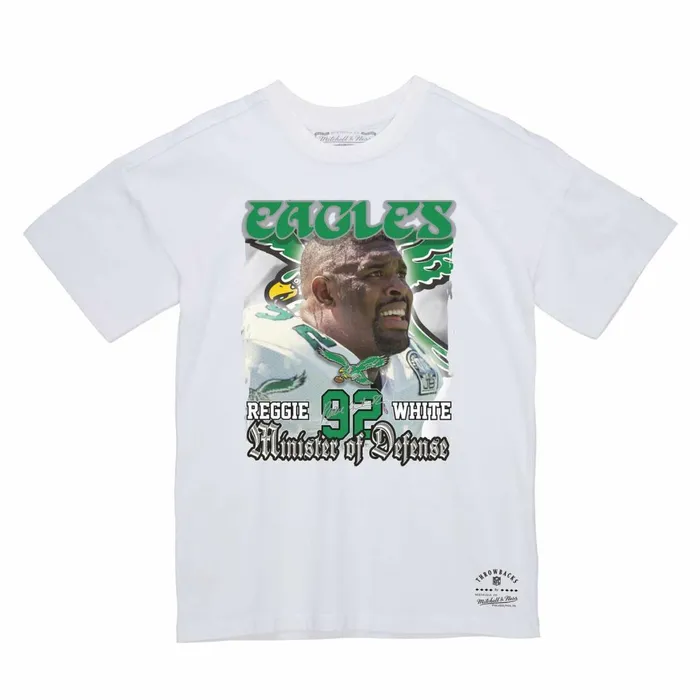 Men039s NFL Mitchell and Ness Minister Of Defense Tee Philadelphia Eagles Reggie White Men039s NFL Mitchell and Ness Minister Of Defense Tee Philadelphia Eagles Reggie White