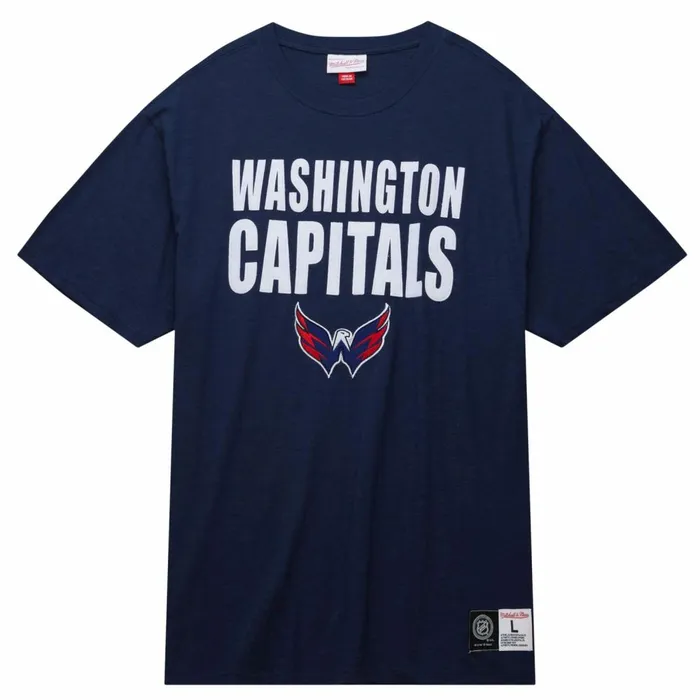 Men039s NHL Mitchell and Ness Legendary Slub SS Tee Washington Capitals