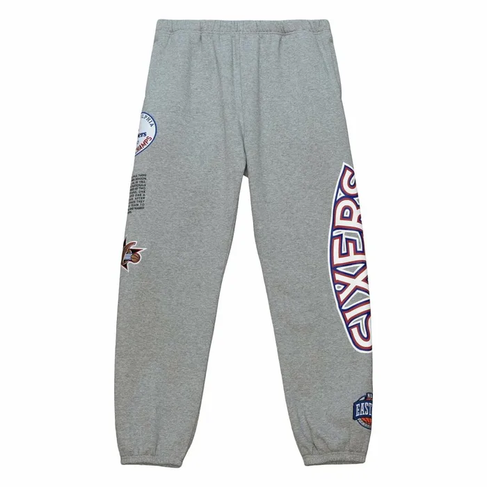 Men039s Pants Mitchell and Ness Team Origins Fleece Pant Philadelphia 76ers