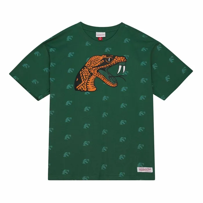 Men039s TShirts and Tops Mitchell and Ness AOP SS Top Florida AandM University Men039s TShirts and Tops Mitchell and Ness AOP SS Top Florida AandM University