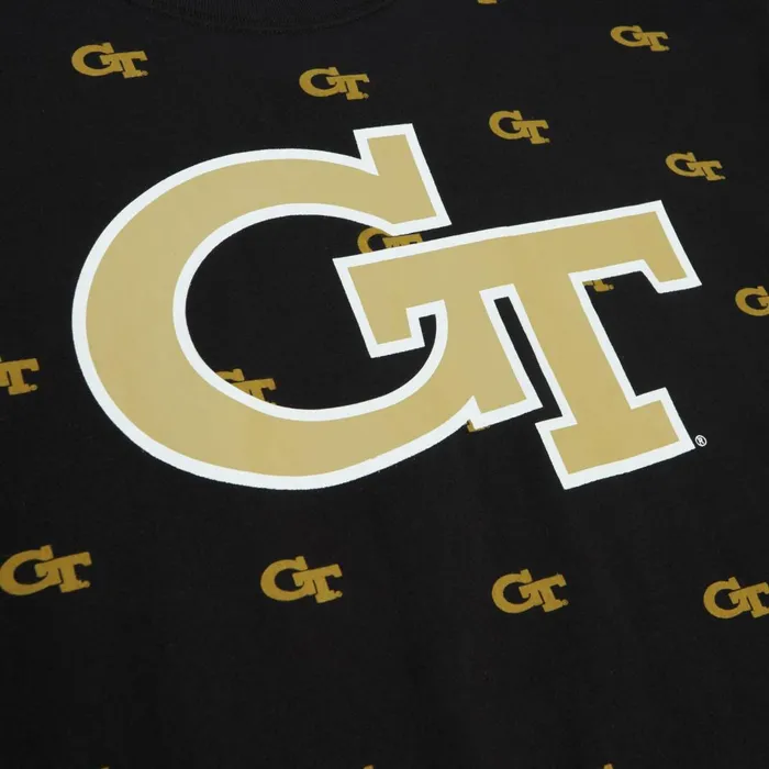 Men039s TShirts and Tops Mitchell and Ness AOP SS Top Georgia Tech Men039s TShirts and Tops Mitchell and Ness AOP SS Top Georgia Tech