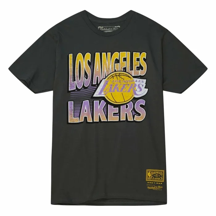 Men039s TShirts and Tops Mitchell and Ness Incline Stacked Tee Los Angeles Lakers Men039s TShirts and Tops Mitchell and Ness Incline Stacked Tee Los Angeles Lakers