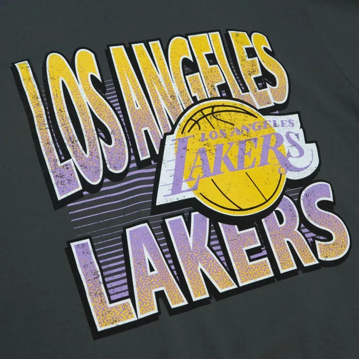 Men039s TShirts and Tops Mitchell and Ness Incline Stacked Tee Los Angeles Lakers Men039s TShirts and Tops Mitchell and Ness Incline Stacked Tee Los Angeles Lakers