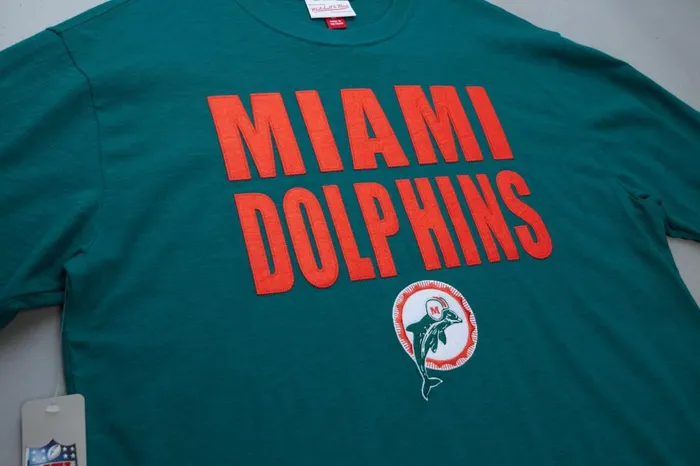 Men039s TShirts and Tops Mitchell and Ness Legendary Slub SS Tee Miami Dolphins Men039s TShirts and Tops Mitchell and Ness Legendary Slub SS Tee Miami Dolphins