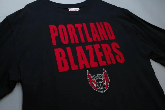 Men039s TShirts and Tops Mitchell and Ness Legendary Slub SS Tee Portland Trail Blazers Men039s TShirts and Tops Mitchell and Ness Legendary Slub SS Tee Portland Trail Blazers