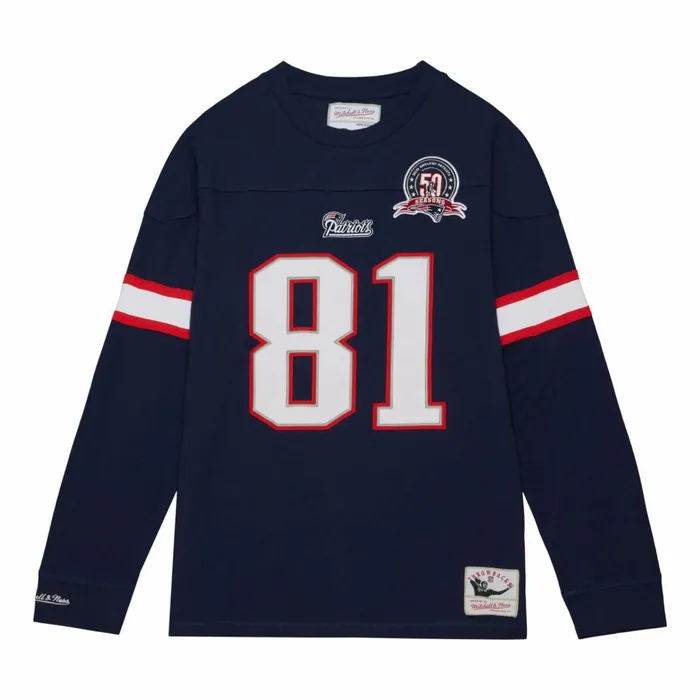 Men039s TShirts and Tops Mitchell and Ness NandN Longsleeve Tee New England Patriots 2009 Randy Moss Men039s TShirts and Tops Mitchell and Ness NandN Longsleeve Tee New England Patriots 2009 Randy Moss
