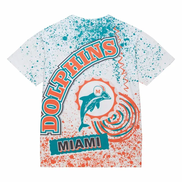 Men039s TShirts and Tops Mitchell and Ness Team Burst Sublimated SS Tee Miami Dolphins Men039s TShirts and Tops Mitchell and Ness Team Burst Sublimated SS Tee Miami Dolphins