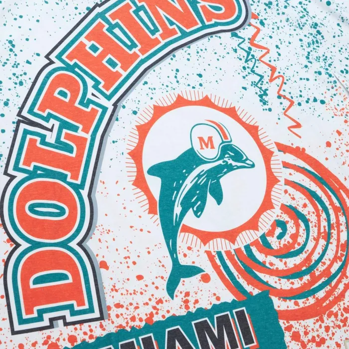 Men039s TShirts and Tops Mitchell and Ness Team Burst Sublimated SS Tee Miami Dolphins Men039s TShirts and Tops Mitchell and Ness Team Burst Sublimated SS Tee Miami Dolphins
