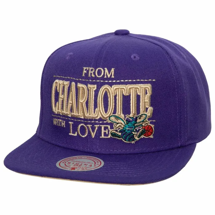 Men039sWomen039s Snapback 1921 Styles Mitchell and Ness With Love Snapback HWC Charlotte Hornets Men039sWomen039s Snapback 1921 Styles Mitchell and Ness With Love Snapback HWC Charlotte Hornets