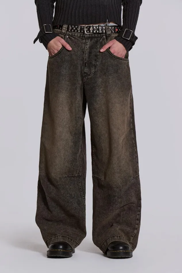 Men Acid Brown Colossus Jeans Jaded London Colossus Jeans
