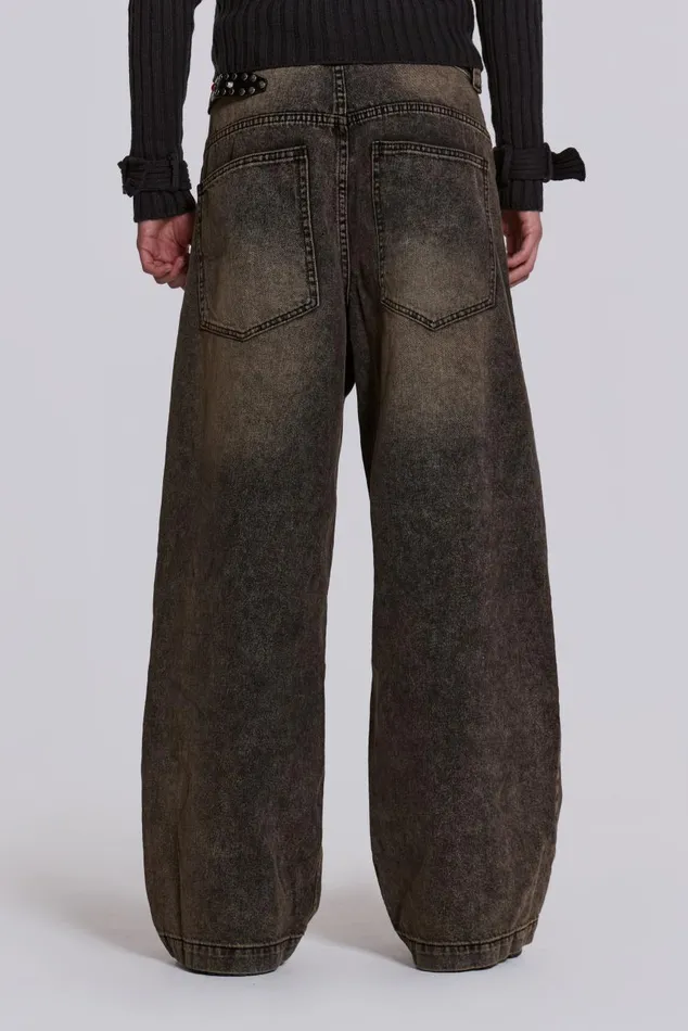 Men Acid Brown Colossus Jeans Jaded London Colossus Jeans