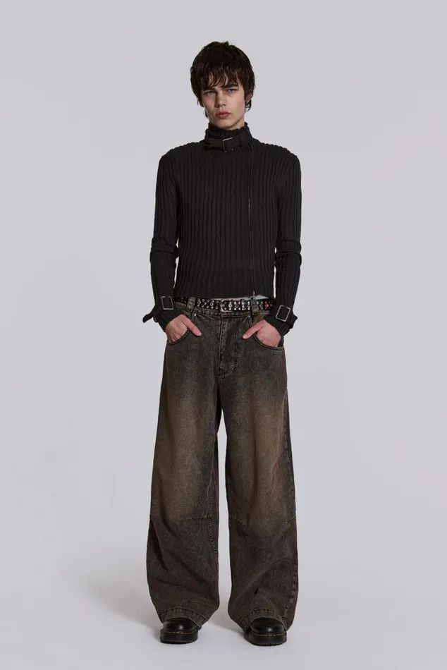 Men Acid Brown Colossus Jeans Jaded London Colossus Jeans
