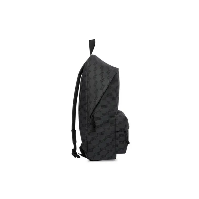 Men Backpacks Balenciaga Signature Medium Backpack Bb Monogram Jacquard Canvas In Black