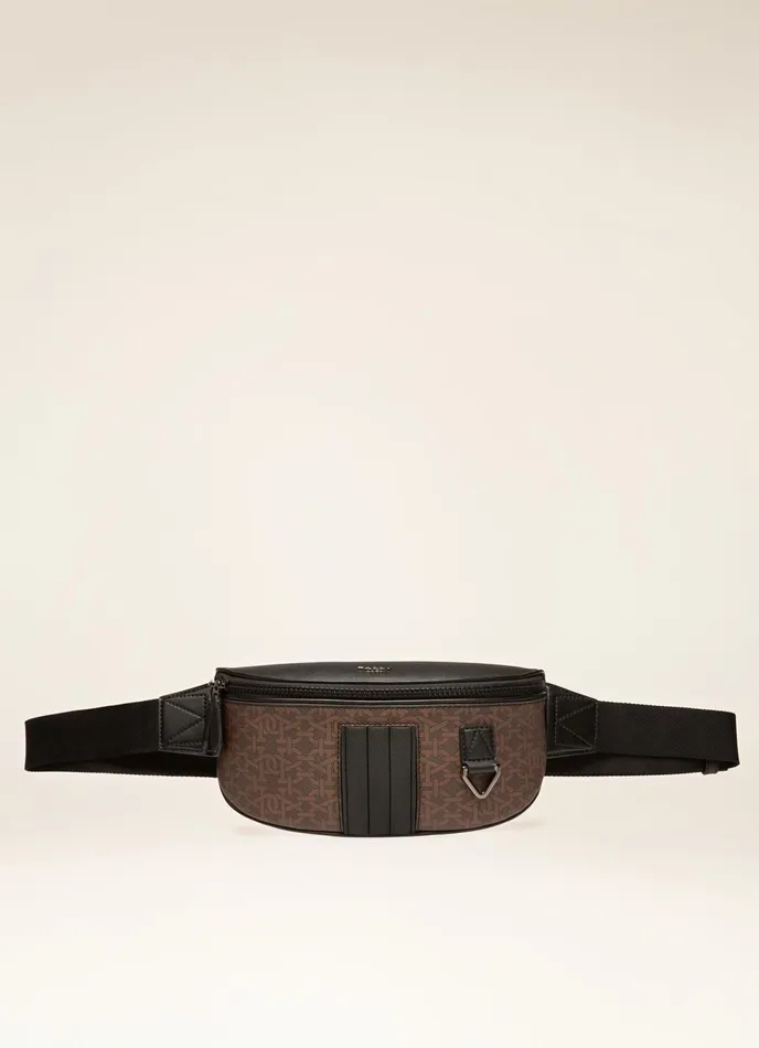 Men Bally Belt Bags Matey 8211 TPU Bum Bag In Black and Brown