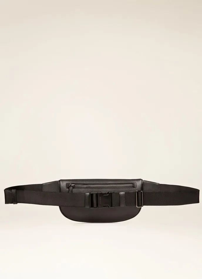 Men Bally Belt Bags Matey 8211 TPU Bum Bag In Black and Brown