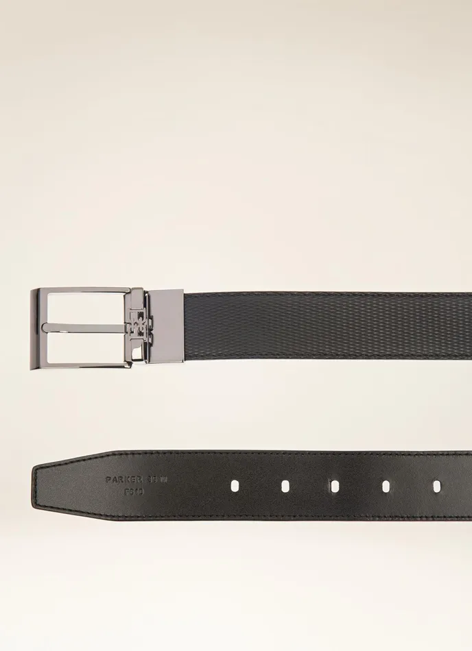 Men Bally Belts Parker 8211 Leather 35mm Belt In Black