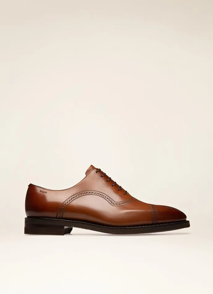 Men Bally LaceUps And Monks Scotch 8211 Leather Oxfords In Brown