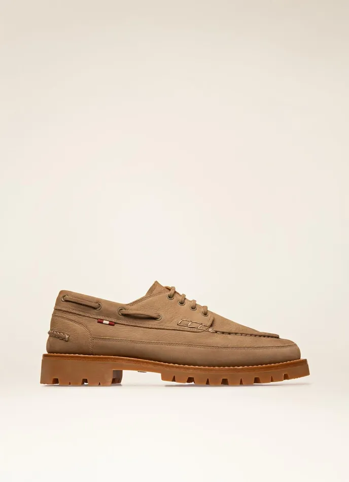 Men Bally LaceUps And Monks Traper 8211 Leather Derby In Taupe