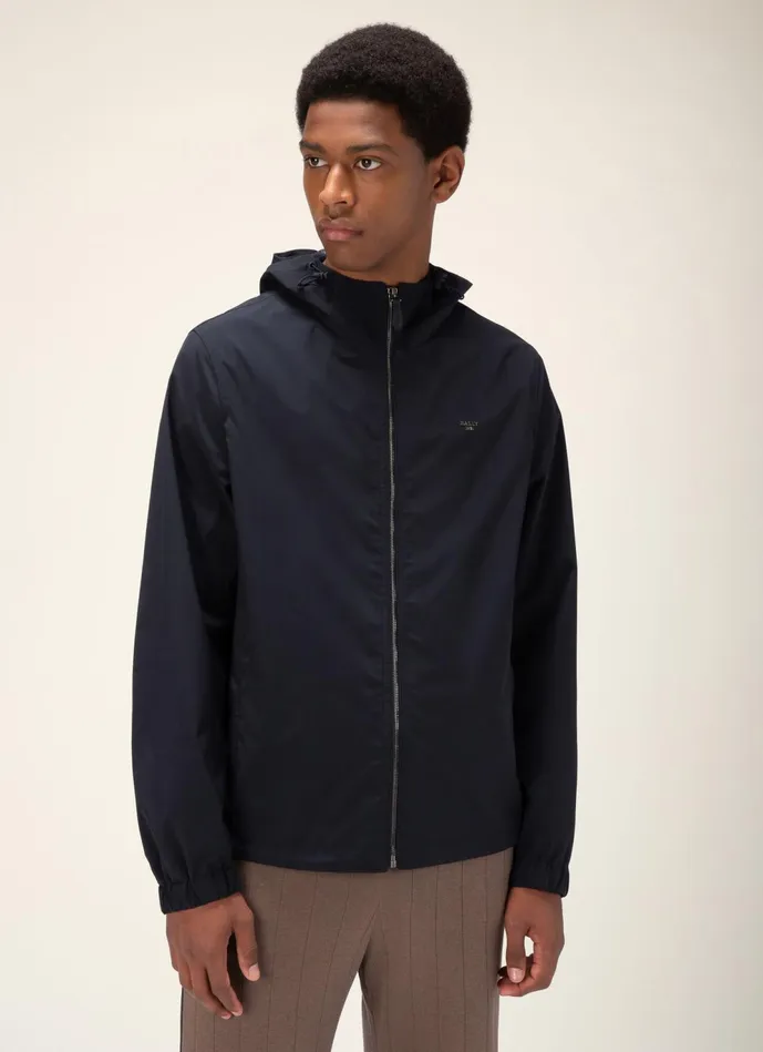 Men Bally Outerwear Hooded Blouson 8211 Polyester Outerwear In Black