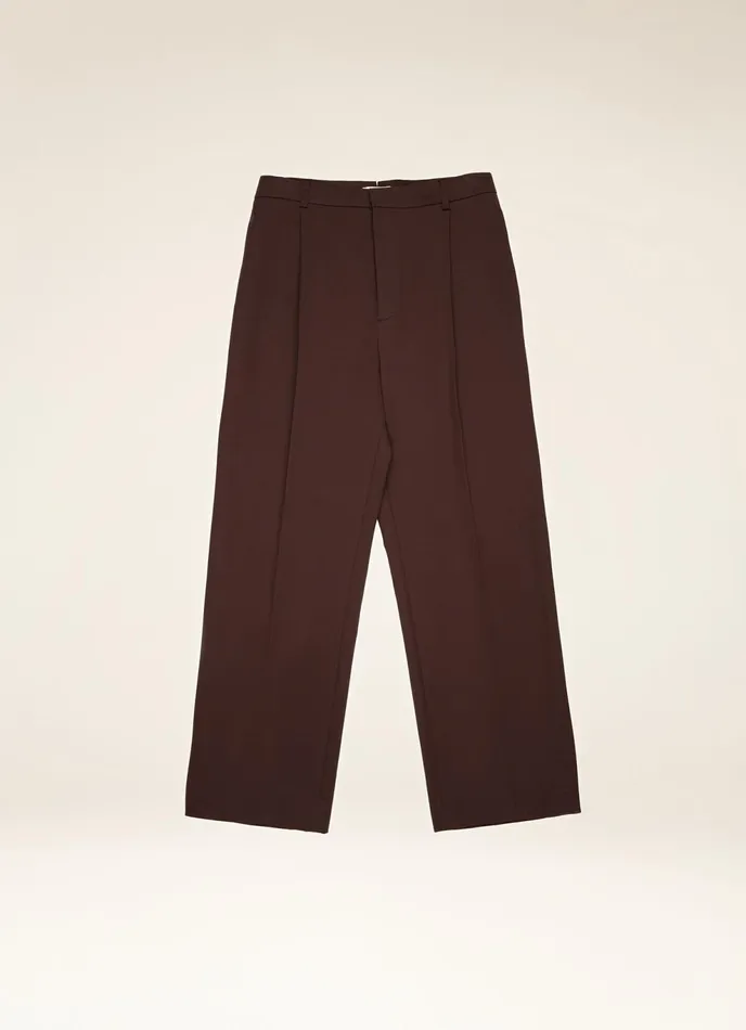 Men Bally Pants Tailored Trousers 8211 Cotton Mix Trousers In Ebony Brown