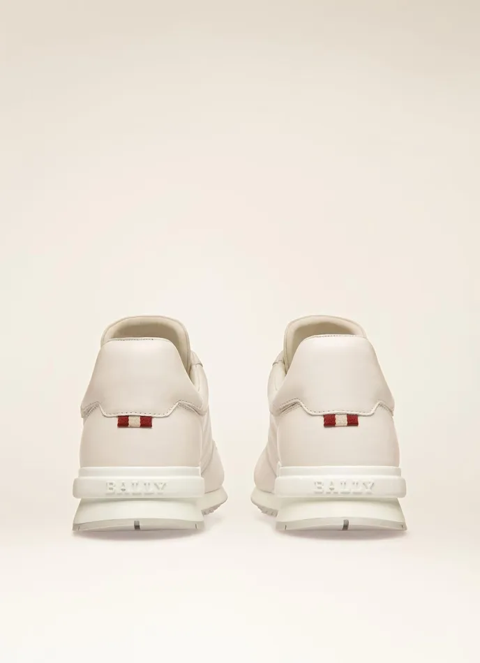 Men Bally Sneakers Asler 8211 Leather Sneakers In White