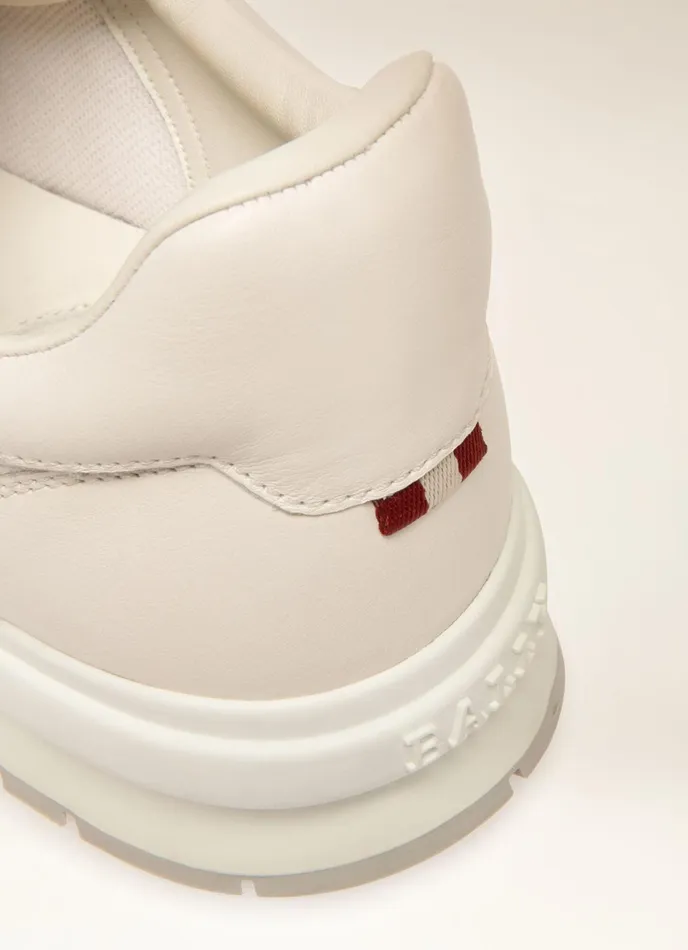 Men Bally Sneakers Asler 8211 Leather Sneakers In White