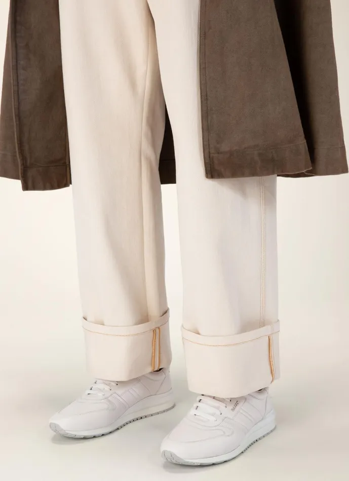 Men Bally Sneakers Asler 8211 Leather Sneakers In White