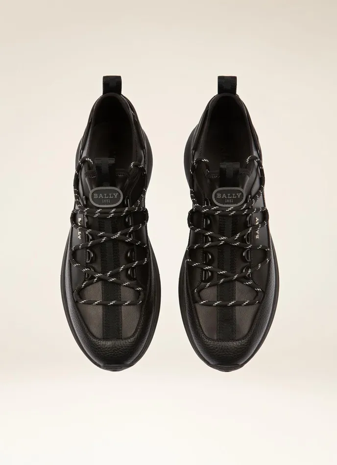 Men Bally Sneakers Delys 8211 Leather Sneakers In Black
