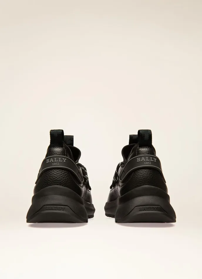 Men Bally Sneakers Delys 8211 Leather Sneakers In Black