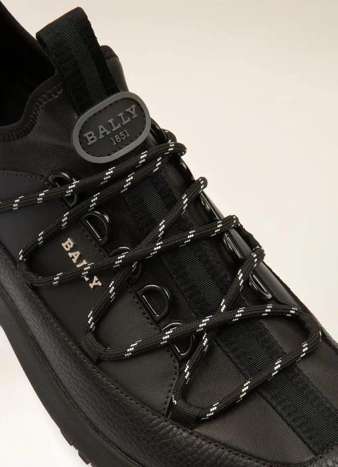 Men Bally Sneakers Delys 8211 Leather Sneakers In Black