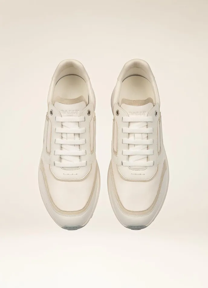 Men Bally Sneakers Demmy 8211 Leather Sneakers In White