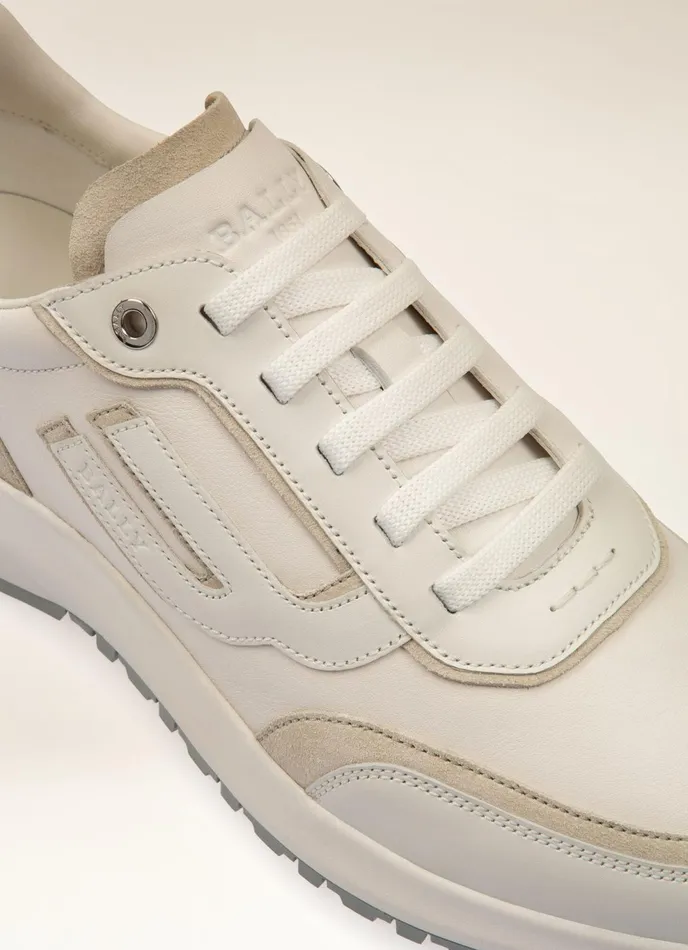 Men Bally Sneakers Demmy 8211 Leather Sneakers In White