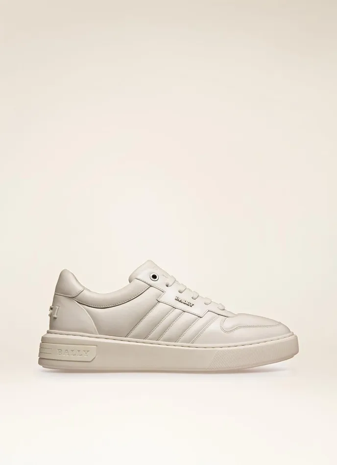Men Bally Sneakers Maudo 8211 Leather Sneakers In White