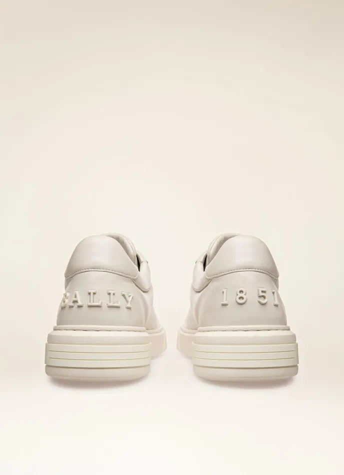 Men Bally Sneakers Maudo 8211 Leather Sneakers In White