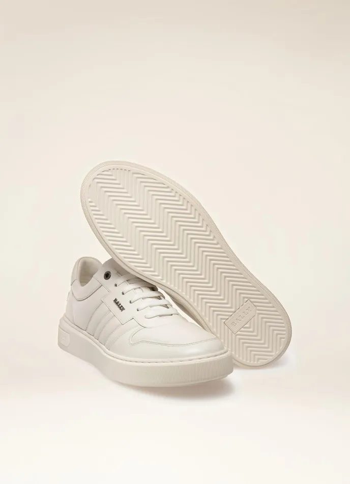 Men Bally Sneakers Maudo 8211 Leather Sneakers In White