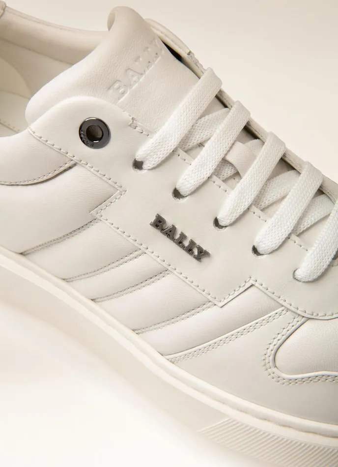 Men Bally Sneakers Maudo 8211 Leather Sneakers In White