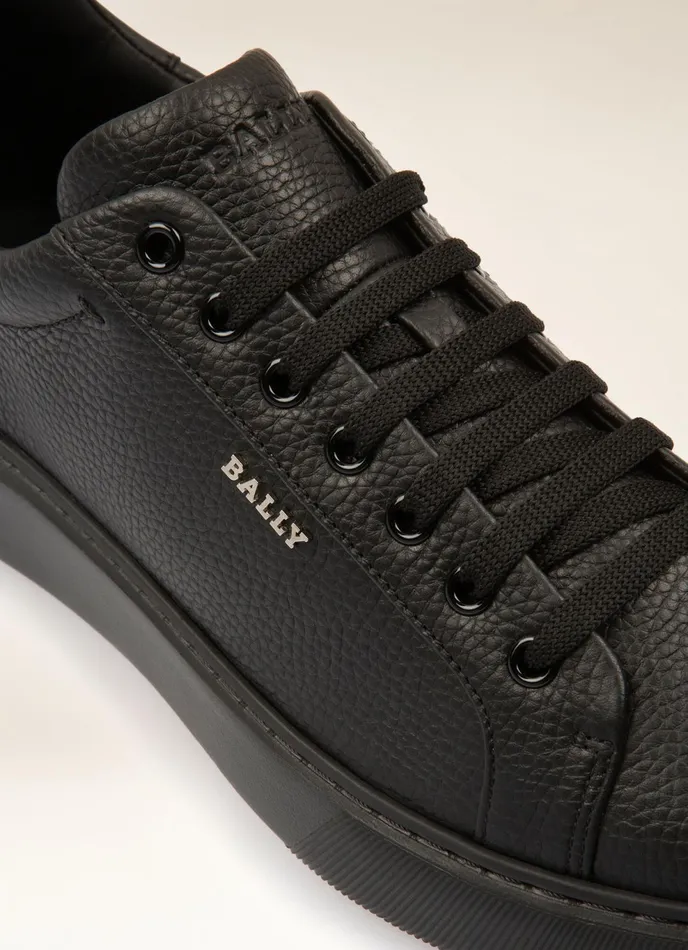 Men Bally Sneakers Miky 8211 Leather Sneakers In Black