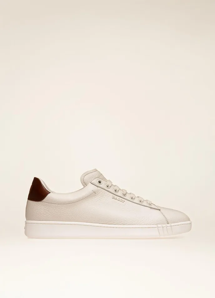 Men Bally Sneakers Wildy 8211 Leather Sneakers In White
