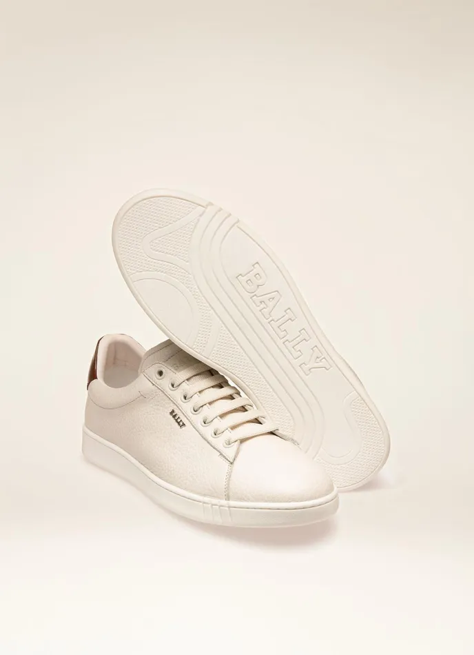 Men Bally Sneakers Wildy 8211 Leather Sneakers In White