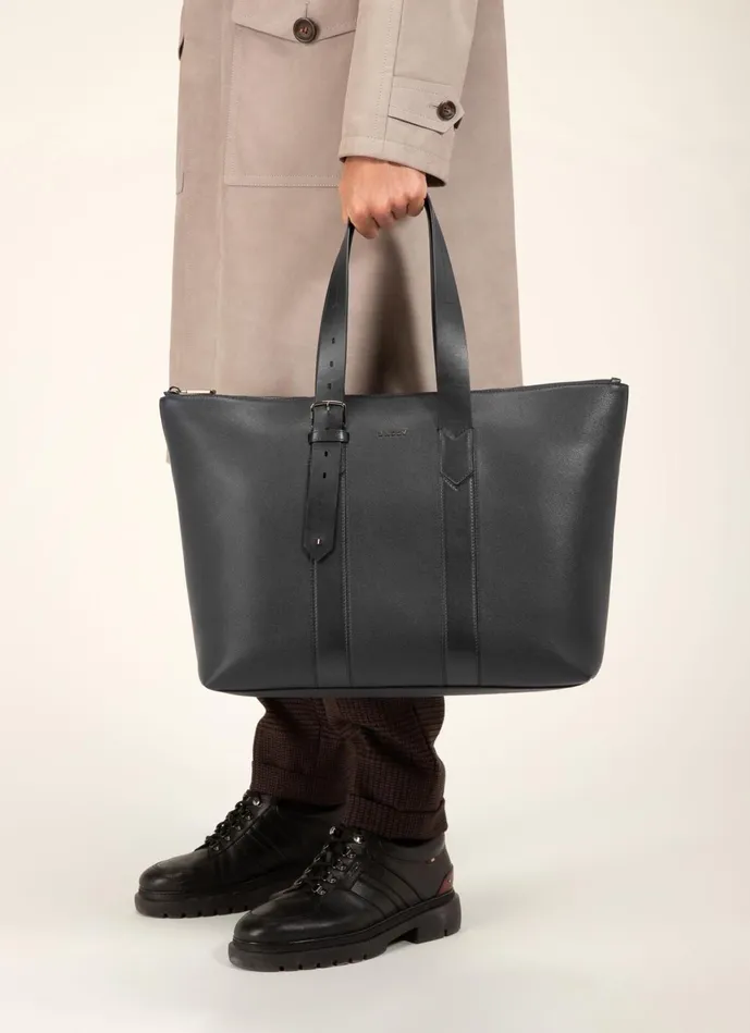 Men Bally Tote Bags Eland 8211 Leather Tote Bag In Black