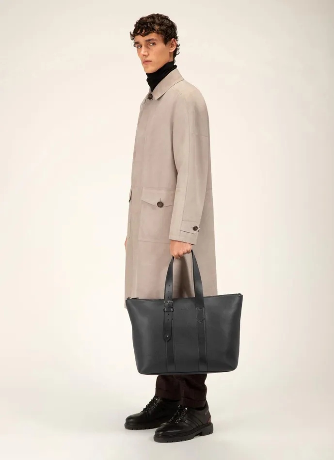 Men Bally Tote Bags Eland 8211 Leather Tote Bag In Black