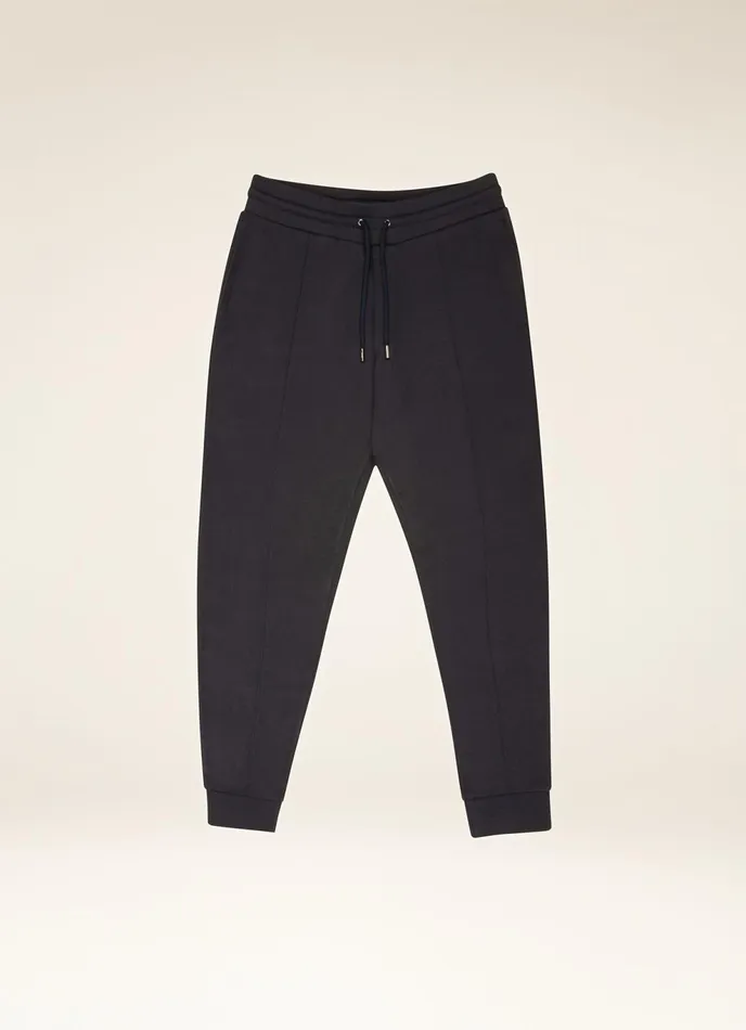 Men Bally Tracksuits Logo Sweatpants 8211 Cotton Bottoms In Navy