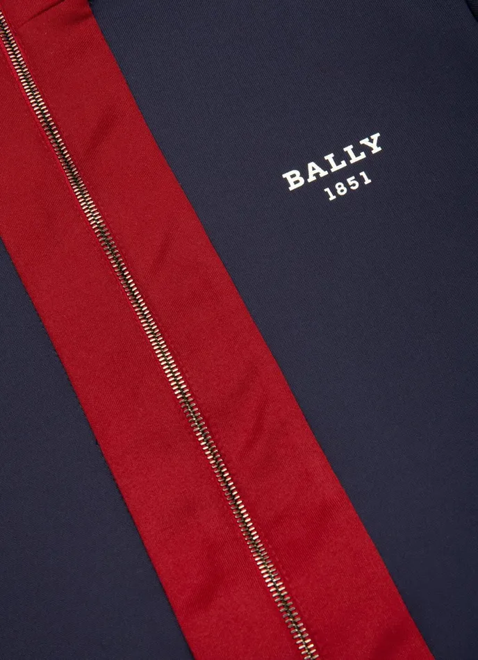 Men Bally Tracksuits Track Jacket 8211 Techno Cotton Mix Outerwear In Navy